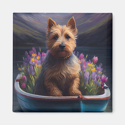 Australian Terrier on Paddle: Ein Landschaftliches Magnet (Vorne)