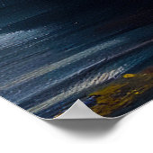 Australian Terrier on Paddle: Ein Landschaftliches Poster (Ecke)