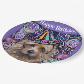 Australian Terrier Pappteller (Schrägansicht)