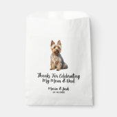 Australian Terrier Pet Cocktail Wedding Geschenktütchen (Vorderseite)