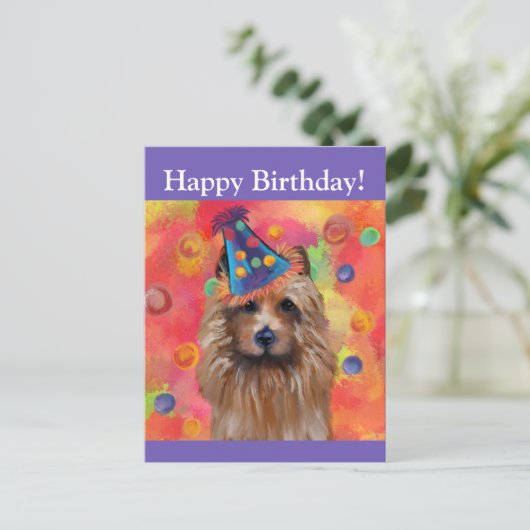 Australian Terrier Postkarte (Stehend Vorderseite)