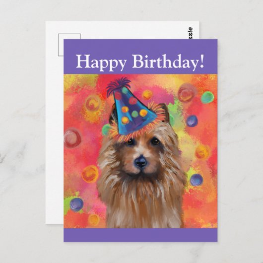 Australian Terrier Postkarte (Vorne/Hinten)