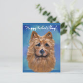 Australian Terrier Postkarte (Stehend Vorderseite)