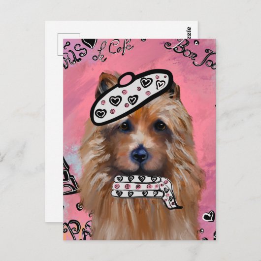 Australian Terrier Postkarte (Vorne/Hinten)