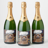 Australian Terrier Schaumweinetikett (Flaschen)