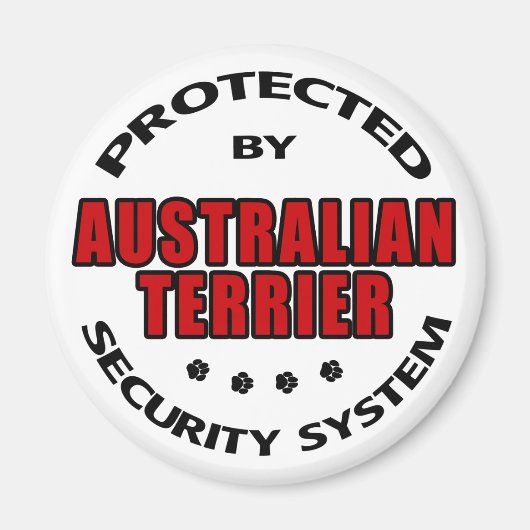 Australian Terrier Security Magnet (Vorne)