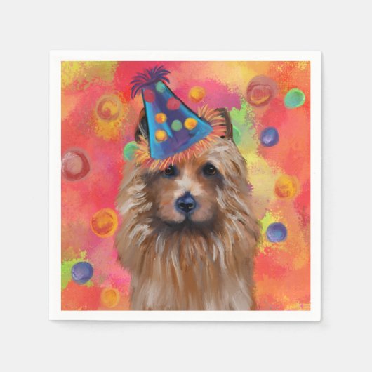Australian Terrier Serviette (Vorderseite)