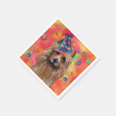Australian Terrier Serviette (Ecke)
