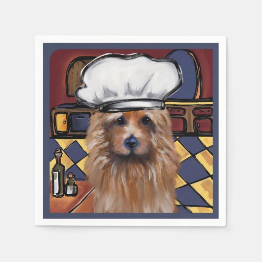 Australian Terrier Serviette (Vorderseite)