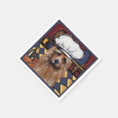 Australian Terrier Serviette (Ecke)