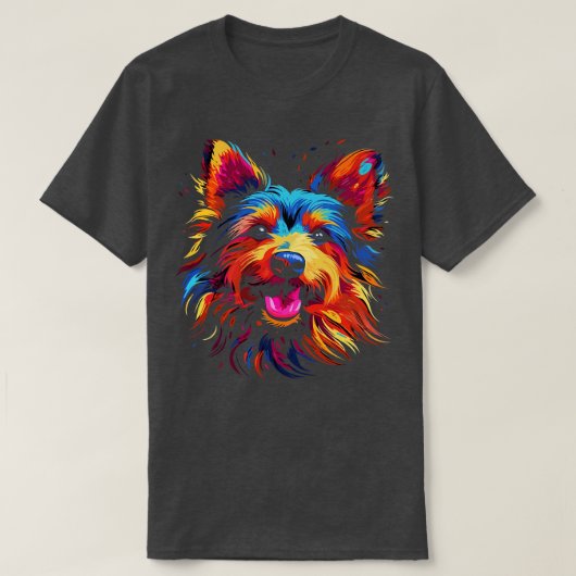 Australian Terrier Smiling T-Shirt (Design vorne)