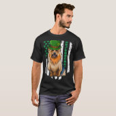 Australian Terrier St Patricks Day Irish American  T-Shirt (Vorne ganz)