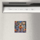 Australian Terrier Trick-or-Treating zu Halloween Magnet (In Situ (Geschirrspüler))