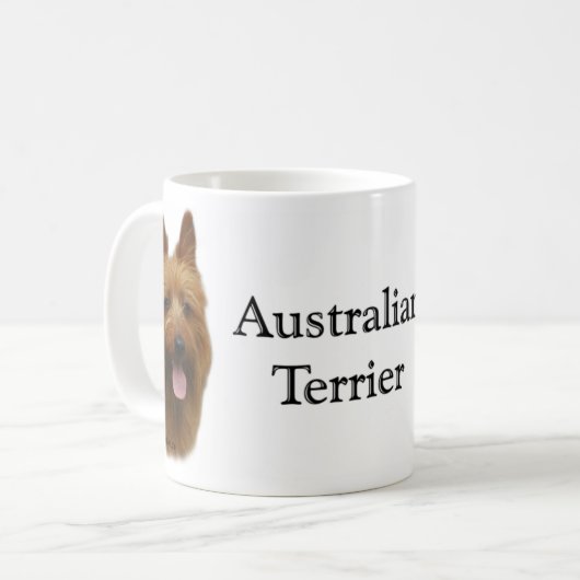 Australian Terrier Trivia Tasse (Vorderseite Links)