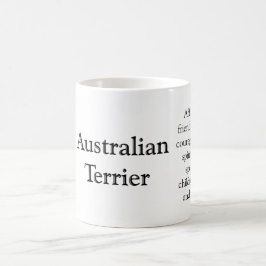 Australian Terrier Trivia Tasse (Mittel)
