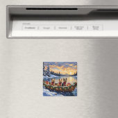 Australian Terrier Weihnachtsboot Urlaub Magnet (In Situ (Geschirrspüler))