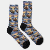 Australian Terrier Weihnachtsboot Urlaub Socken (Rechts)