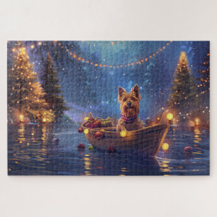 Australian Terrier Weihnachtsfest Reise Puzzle