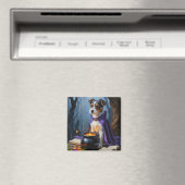 Australian Terrier Whimsical Halloween Painting Magnet (In Situ (Geschirrspüler))