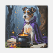 Australian Terrier Whimsical Halloween Painting Magnet (Vorne)