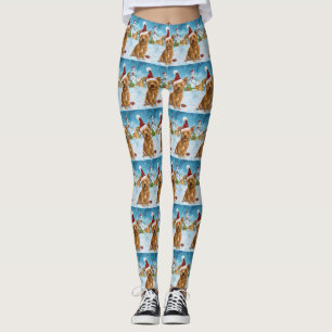 Australian Terrier Winter Wonderland Weihnachten Leggings