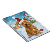 Australian Terrier Winter Wonderland Weihnachten Notizblock (Rechte Seite)