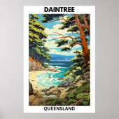 Australian Travel Poster, Daintree, QLD Poster (Vorne)
