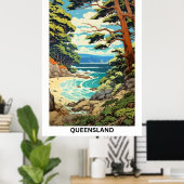 Australian Travel Poster, Daintree, QLD Poster (Heimbüro)