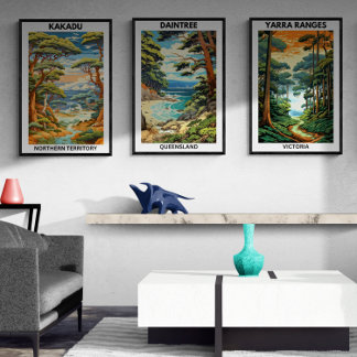 Australian Travel Poster, Daintree, QLD Poster