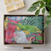 Australian Tropical Parrots Black Seidenpapier (Geschenk)
