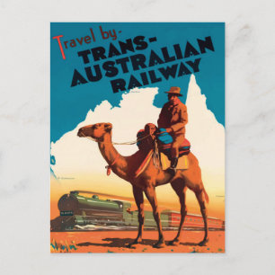 Australian Vacation Art Unedified Vintag Fotos Postkarte