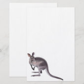 Australian Wallaby Stationery Briefpapier (Vorne/Hinten)
