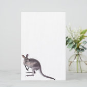 Australian Wallaby Stationery Briefpapier (Stehend Vorderseite)