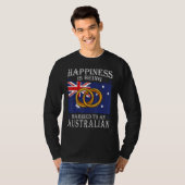 Australian Wedding Australia Marriage Flag Married T-Shirt (Vorne ganz)