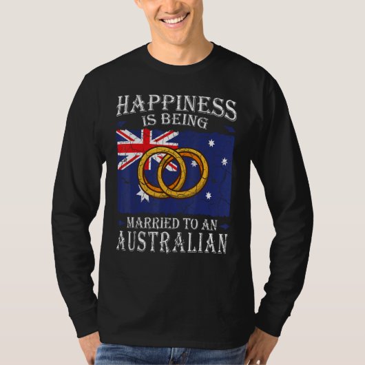 Australian Wedding Australia Marriage Flag Married T-Shirt (Vorderseite)