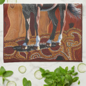 Australian Wild Brumby Geschirrtuch (Gefaltet)