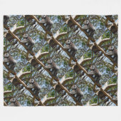 Australian Wild Koala in Gum Trees, Fleecedecke (Vorderseite (Horizontal))