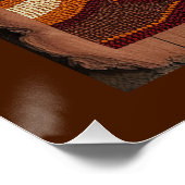 Australian Wild Lizard Wildlife Scene Poster (Ecke)