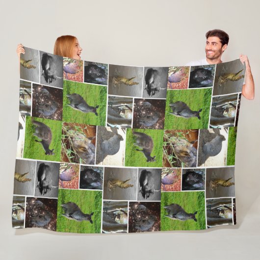 Australian Wildlife Collage, Fleecedecke (Beispiel)
