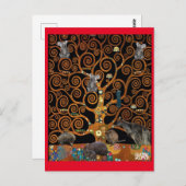 Australian Wildlife in Tree of Life, Klimt parody, Postkarte (Vorne/Hinten)