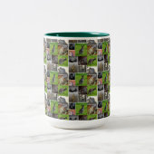 Australian Wildlife Picture Collage, Zweifarbige Tasse (Mittel)