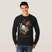 Australian Willie Wagtail and Wildflowers T-Shirt (Vorne ganz)