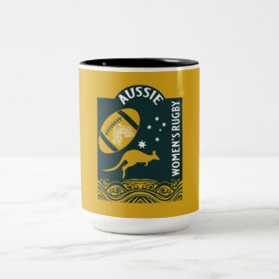 Australian Women's Rugby Sport Zweifarbige Tasse