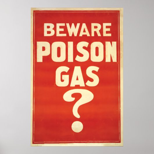 Australian WWI Propaganda Poster Beware Poison (Vorne)