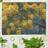 Australian Yellow Wattle Tree, Geschirrtuch (Gefaltet)