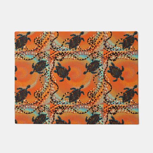 AUSTRALIANISCHE KUNST FUßMATTE (Vorderseite)