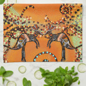 AUSTRALIANISCHE KUNST GESCHIRRTUCH (Gefaltet)