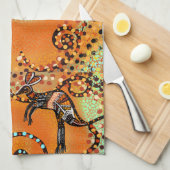 AUSTRALIANISCHE KUNST GESCHIRRTUCH (Viertel Falte)