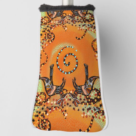 AUSTRALIANISCHE KUNST GOLF HEADCOVER (Rotieren 90)