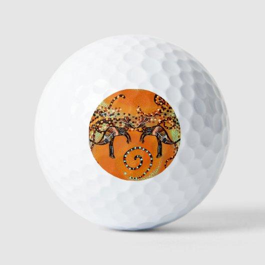 AUSTRALIANISCHE KUNST GOLFBALL (Vorderseite)